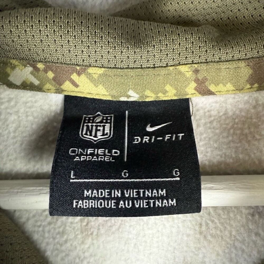 Nike Dri Fit NFL Mens Large Las Vegas Raiders Hoodie Green Digital Camo Service - Picture 3 of 10